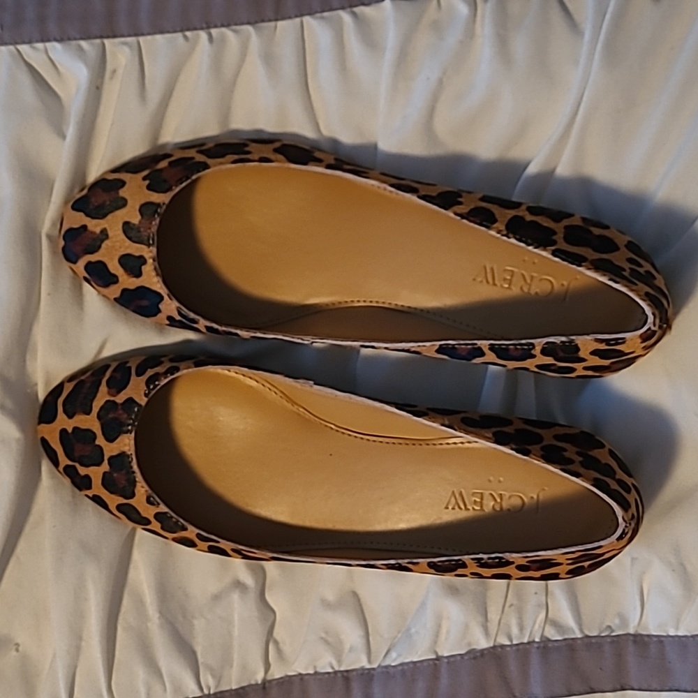 New in box JCrew calf hair ballet flats size 6.5